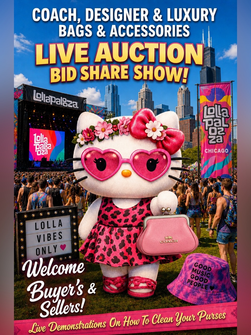 Sunday 8/2 @12:30pm CST Live Share Show! COACH, luxury/designer!